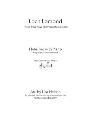 Book cover for Loch Lomond - Flute Trio with Piano Accompaniment