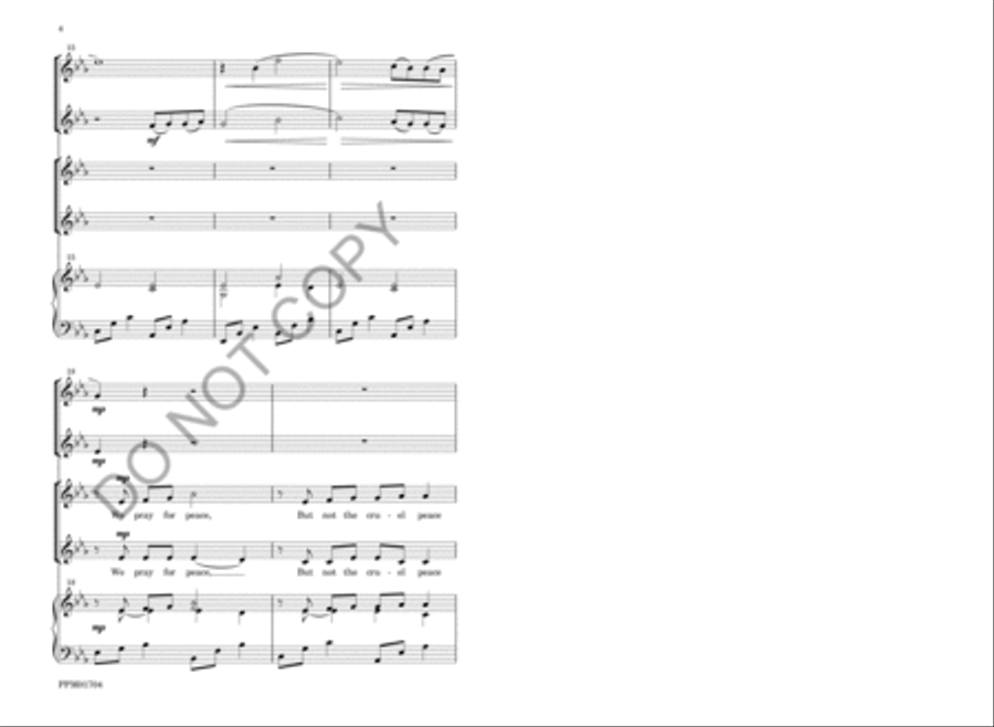 We Pray for Peace SA - Sheet Music page 7