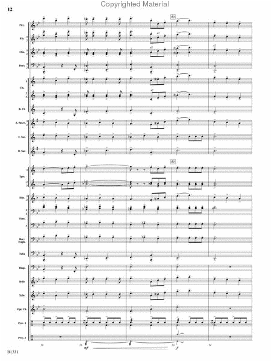March Jubiloso March Jubiloso Concert Band scores gallery preview page 11