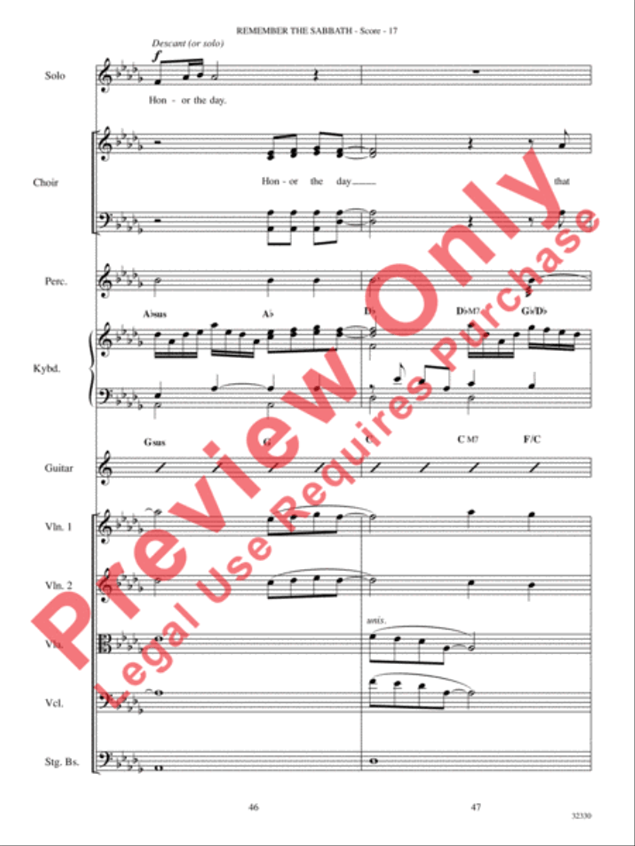 Remember the Sabbath Remember the Sabbath Choir scores gallery preview page 18