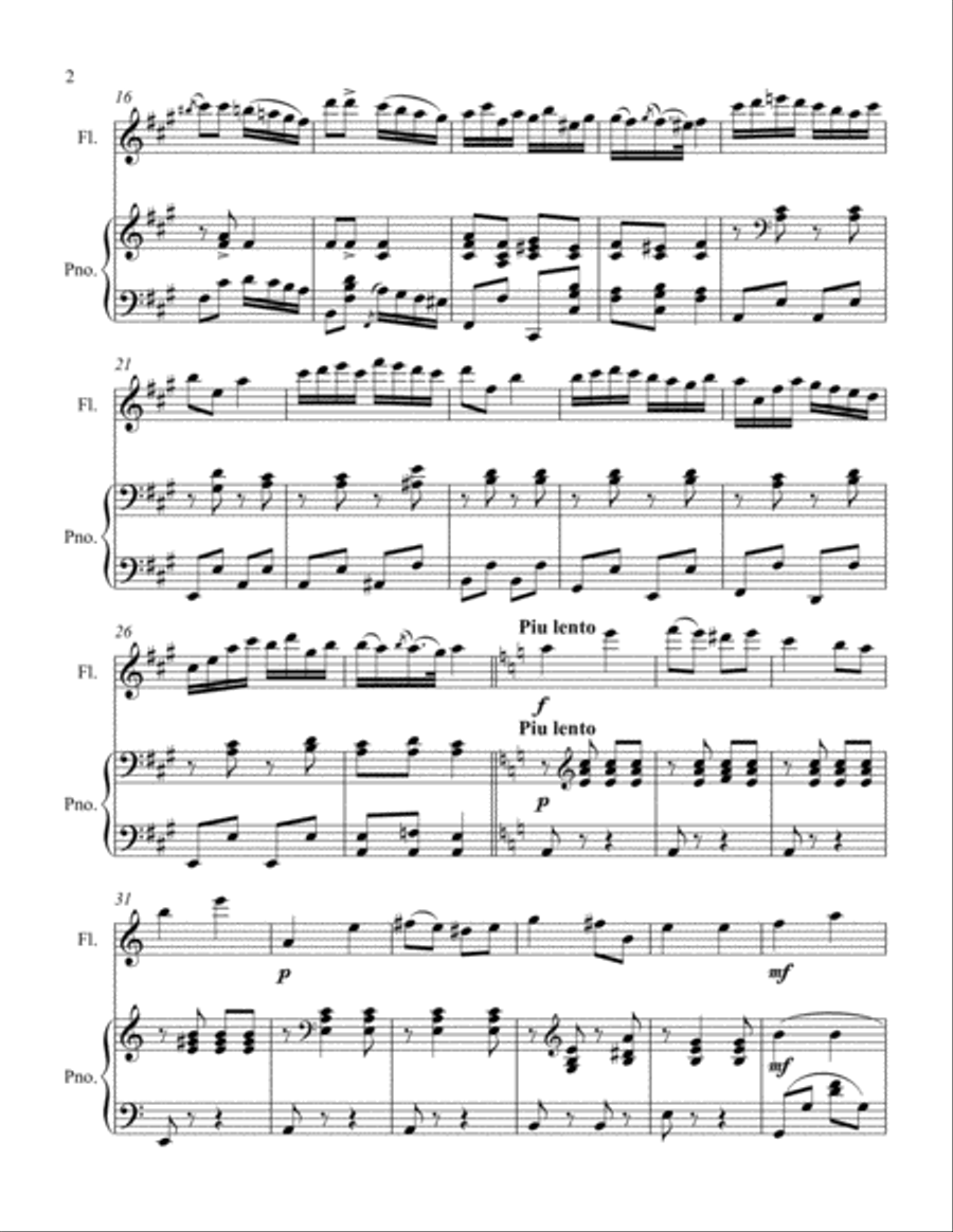 Hungarian Sketch Flute Solo scores gallery preview page 2