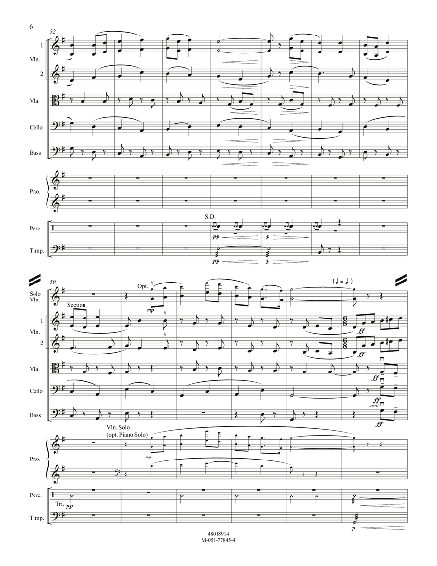 English Folk Song Suite - Conductor Score (Full Score) Orchestra scores gallery preview page 6