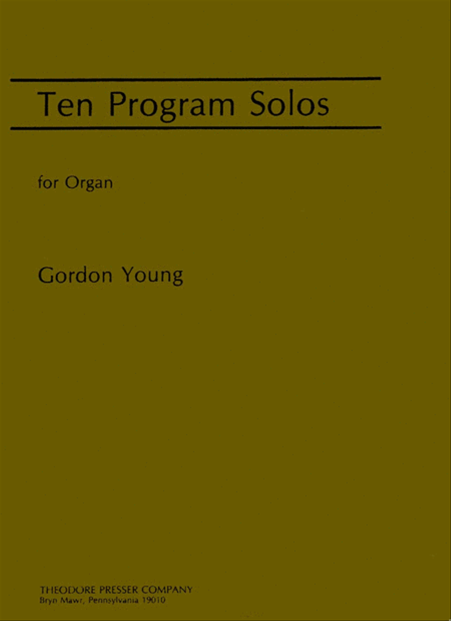Ten Program Solos Chamber Music scores gallery preview page 1