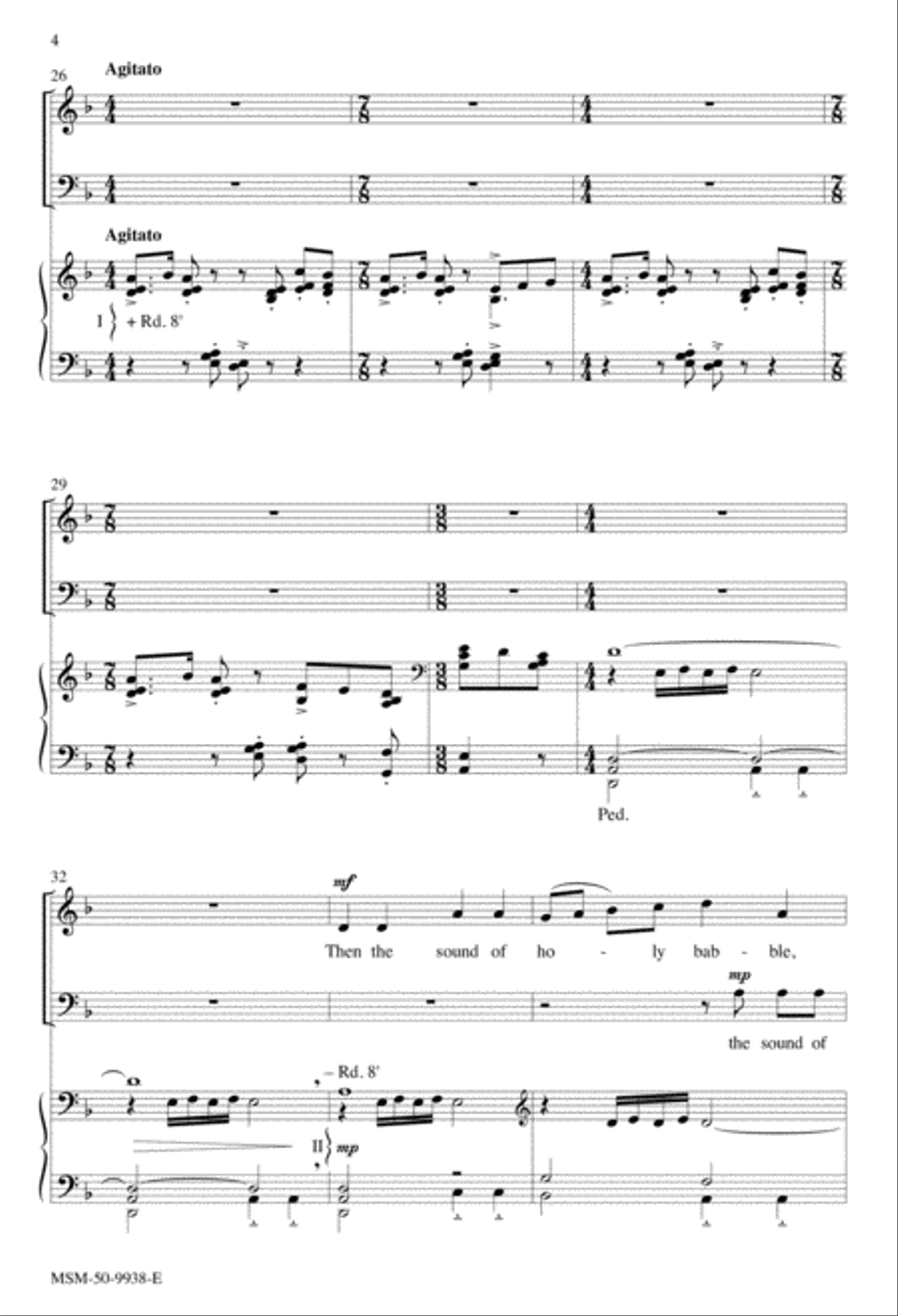 Hallelujah, Wind from Heaven 2-Part scores gallery preview page 5
