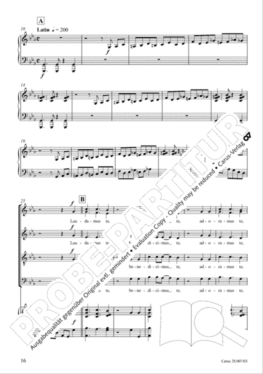 Missa latina 4-Part scores gallery preview page 17