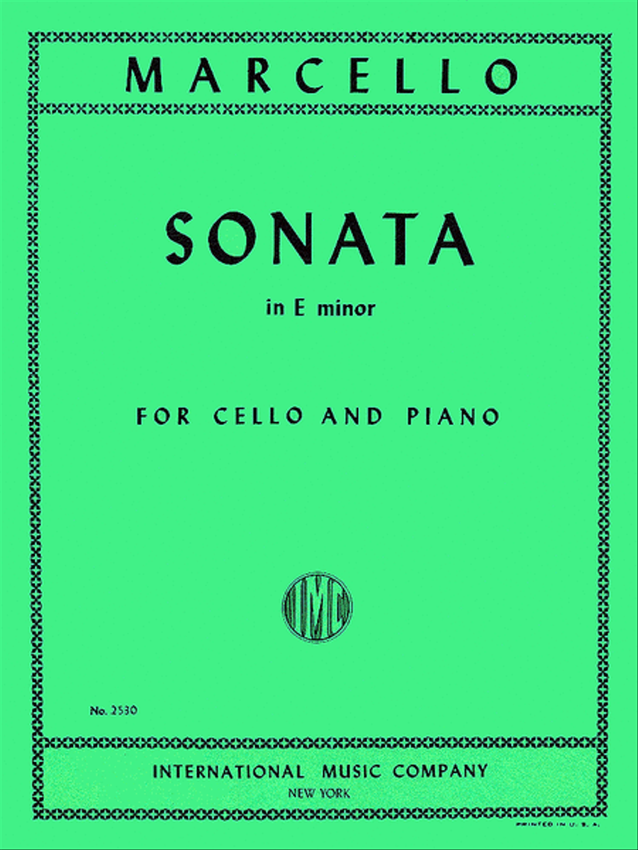 Sonata In E Minor Piano Accompaniment scores gallery preview page 1