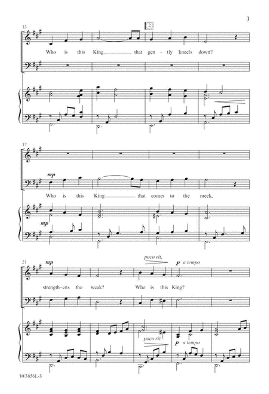 Who Is This King? 4-Part scores gallery preview page 4