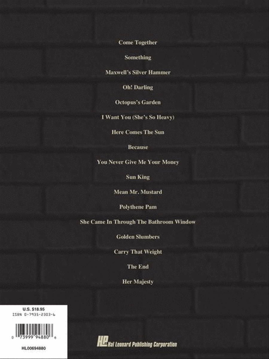 The Beatles – Abbey Road Electric Guitar scores gallery preview page 8