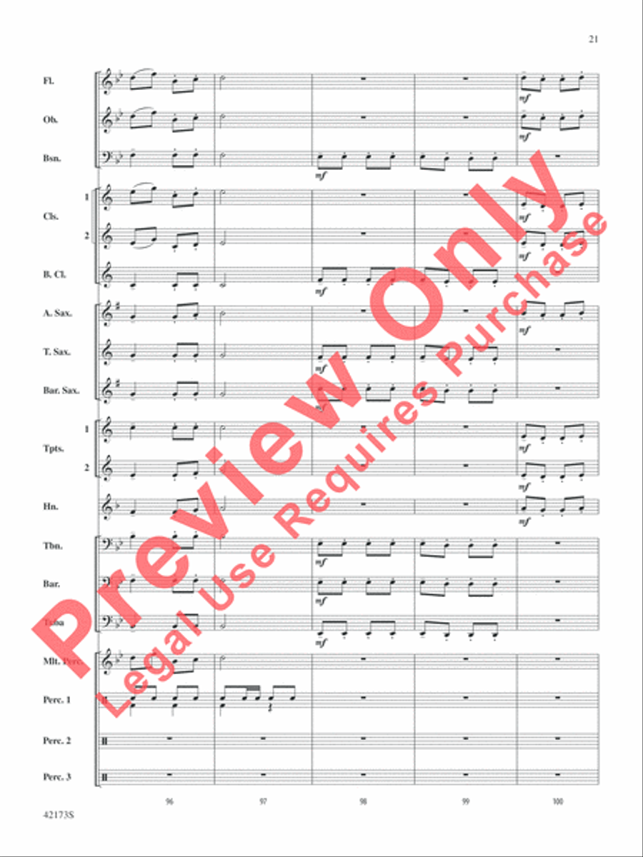Jingle Band! Concert Band scores gallery preview page 22