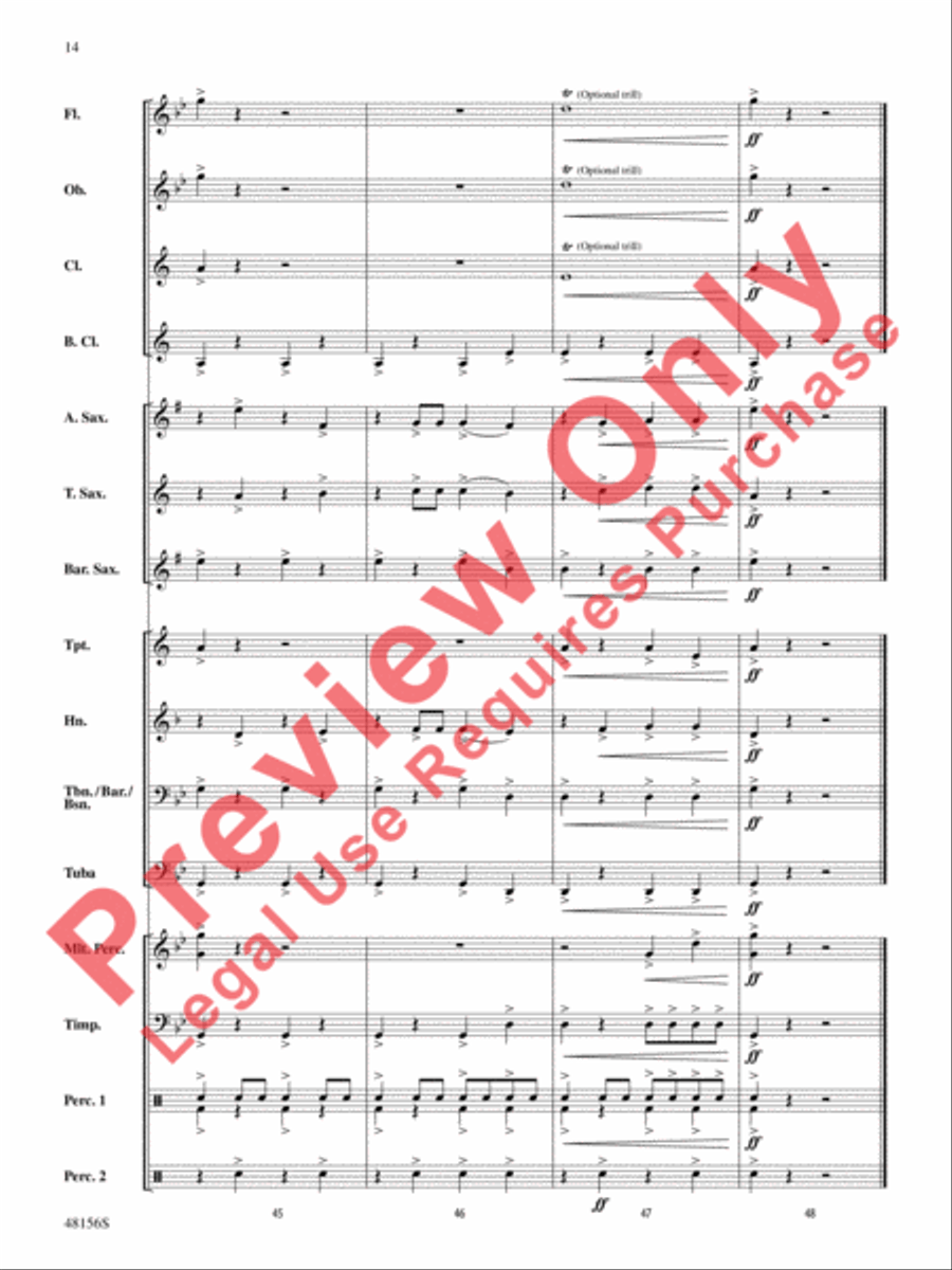 Vulcan's Forge Concert Band scores gallery preview page 15