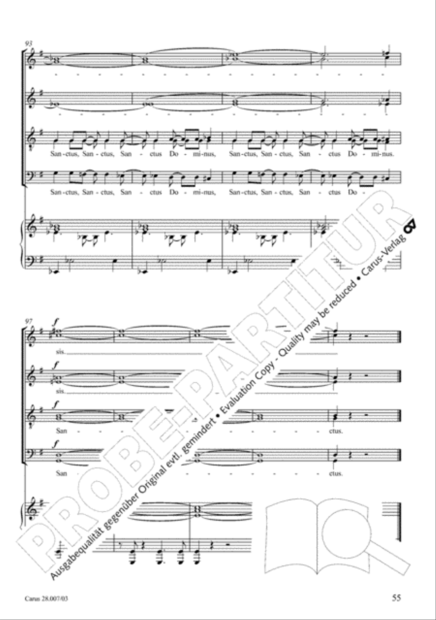 Missa latina 4-Part scores gallery preview page 56
