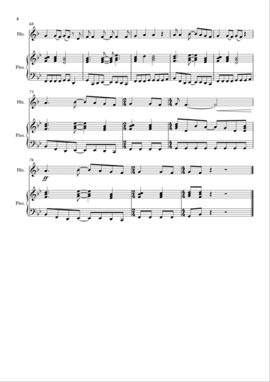Heaven Is A Place On Earth Horn scores gallery preview page 4
