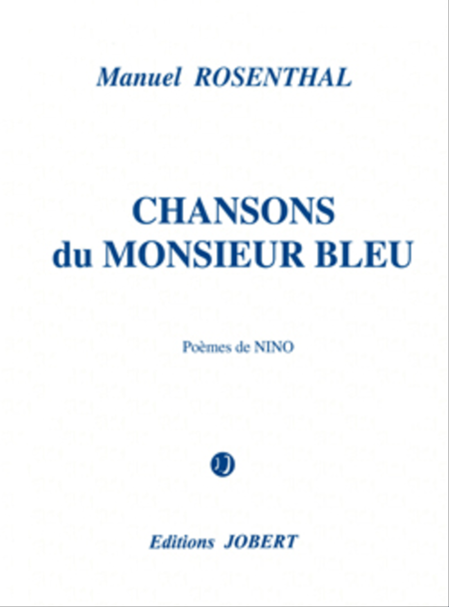 Chansons Du Monsieur Bleu Voice Solo scores gallery preview page 1