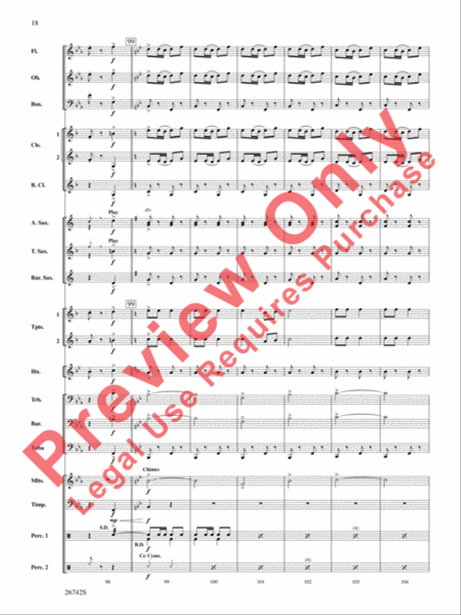 A Christmas Festival A Christmas Festival Concert Band scores gallery preview page 19