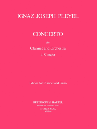 Book cover for Concerto in C major B 106
