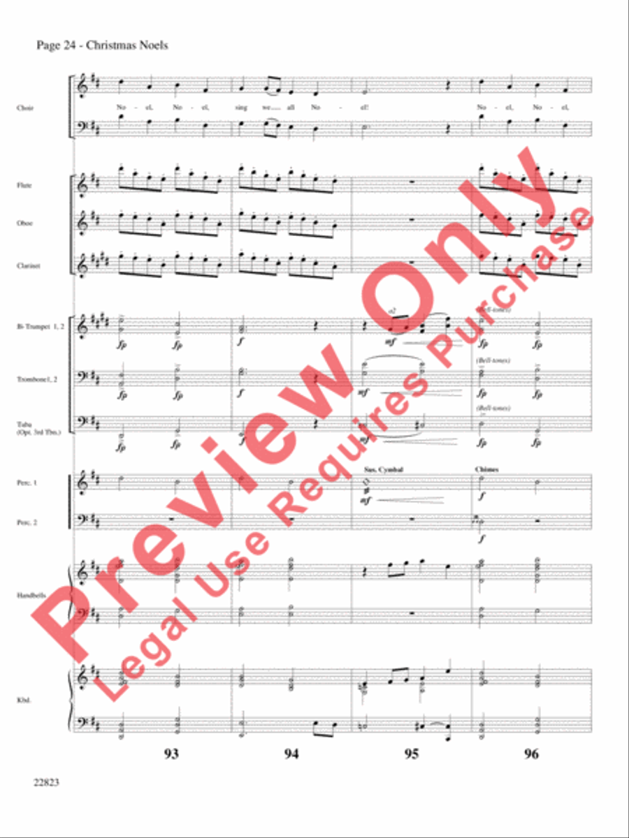 Christmas Noels Choir scores gallery preview page 25