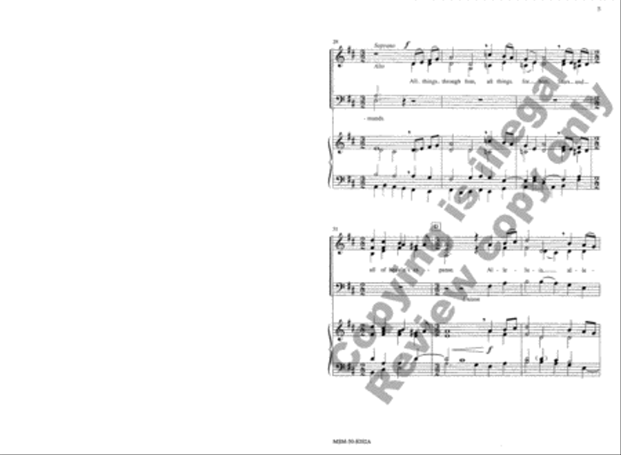 Christ, Victorious: Christ, Now Reigning 4-Part scores gallery preview page 5