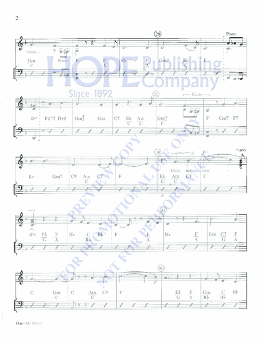 Draw Me Nearer Draw Me Nearer Choir scores gallery preview page 2