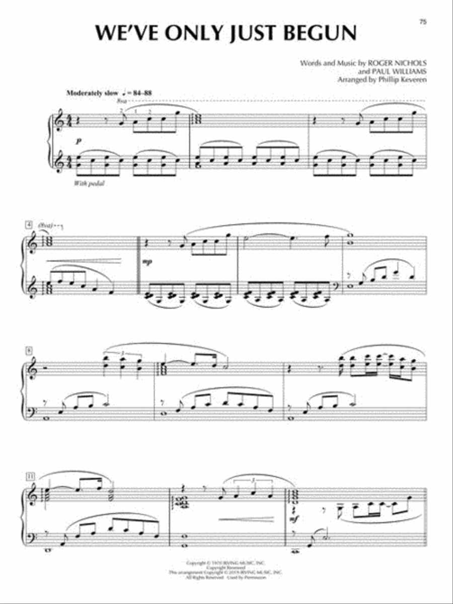 Carpenters Carpenters Piano Solo scores gallery preview page 7