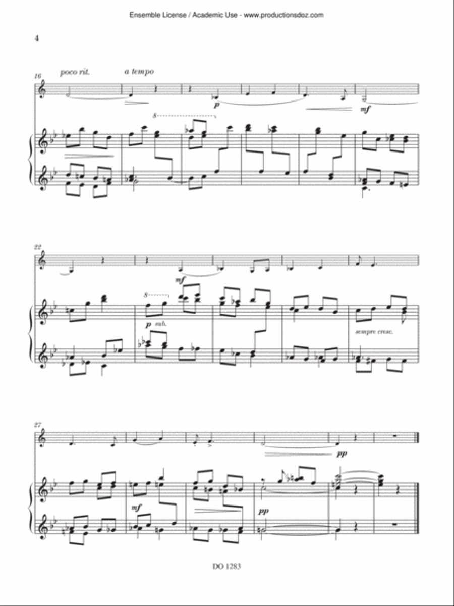 Scènes hivernales Clarinet Solo scores gallery preview page 4