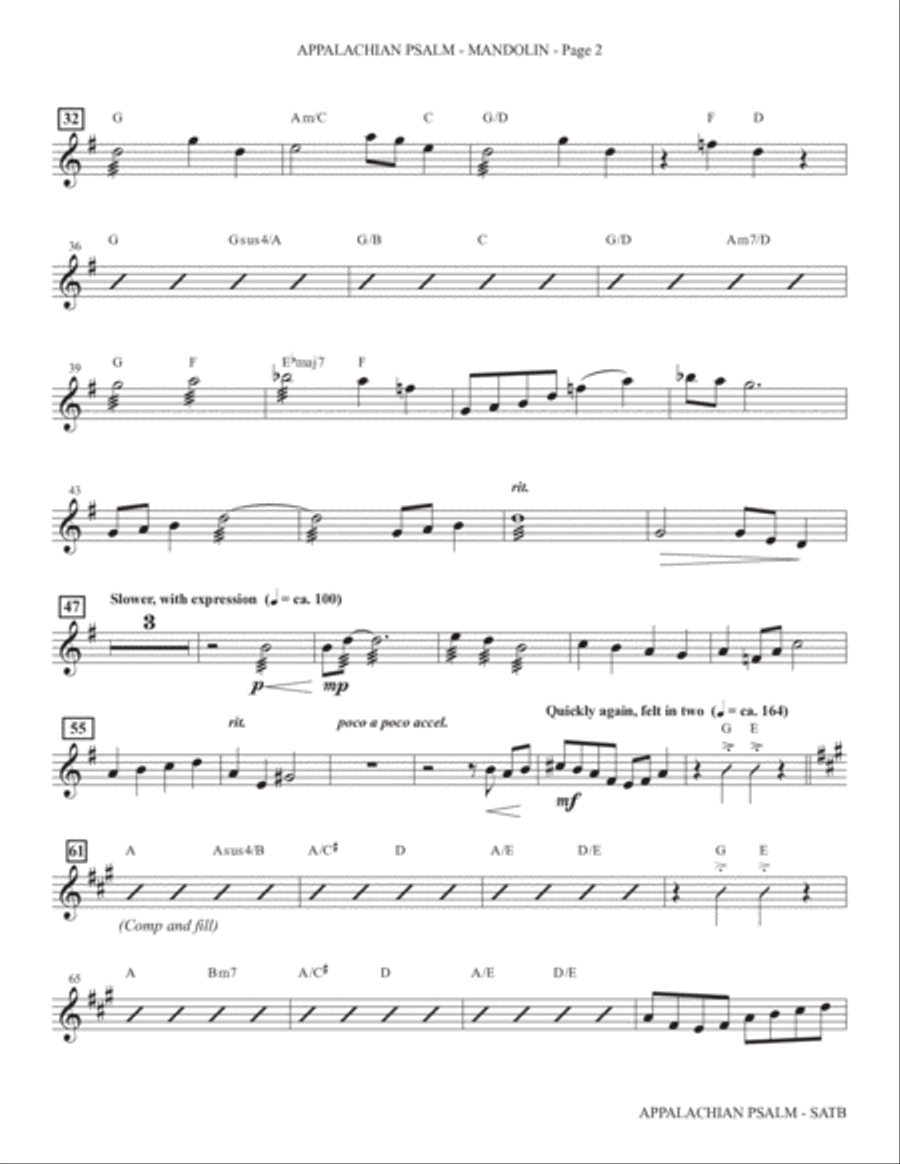 Appalachian Psalm - Mandolin Choir scores gallery preview page 2