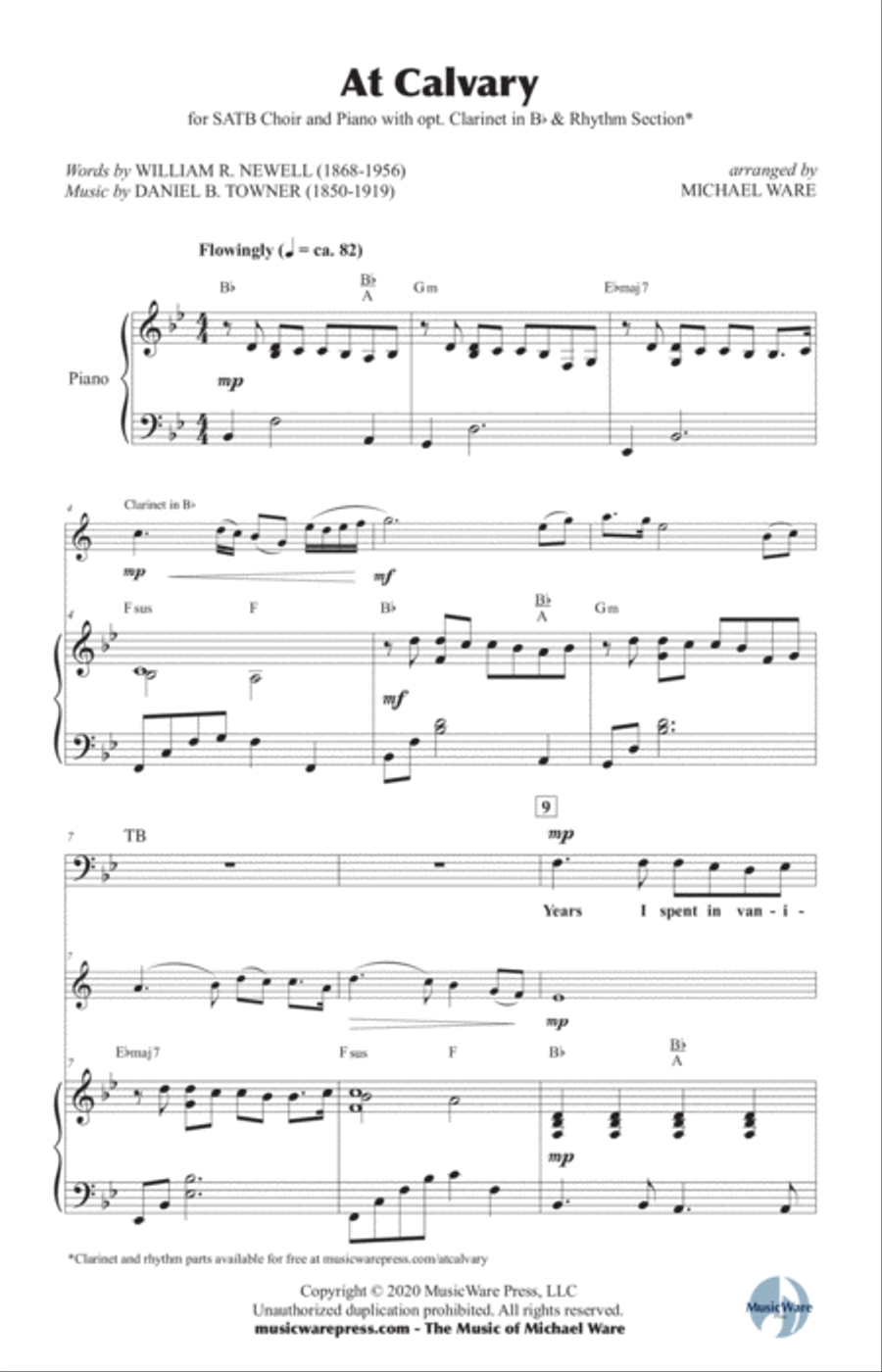 At Calvary 4-Part scores gallery preview page 2