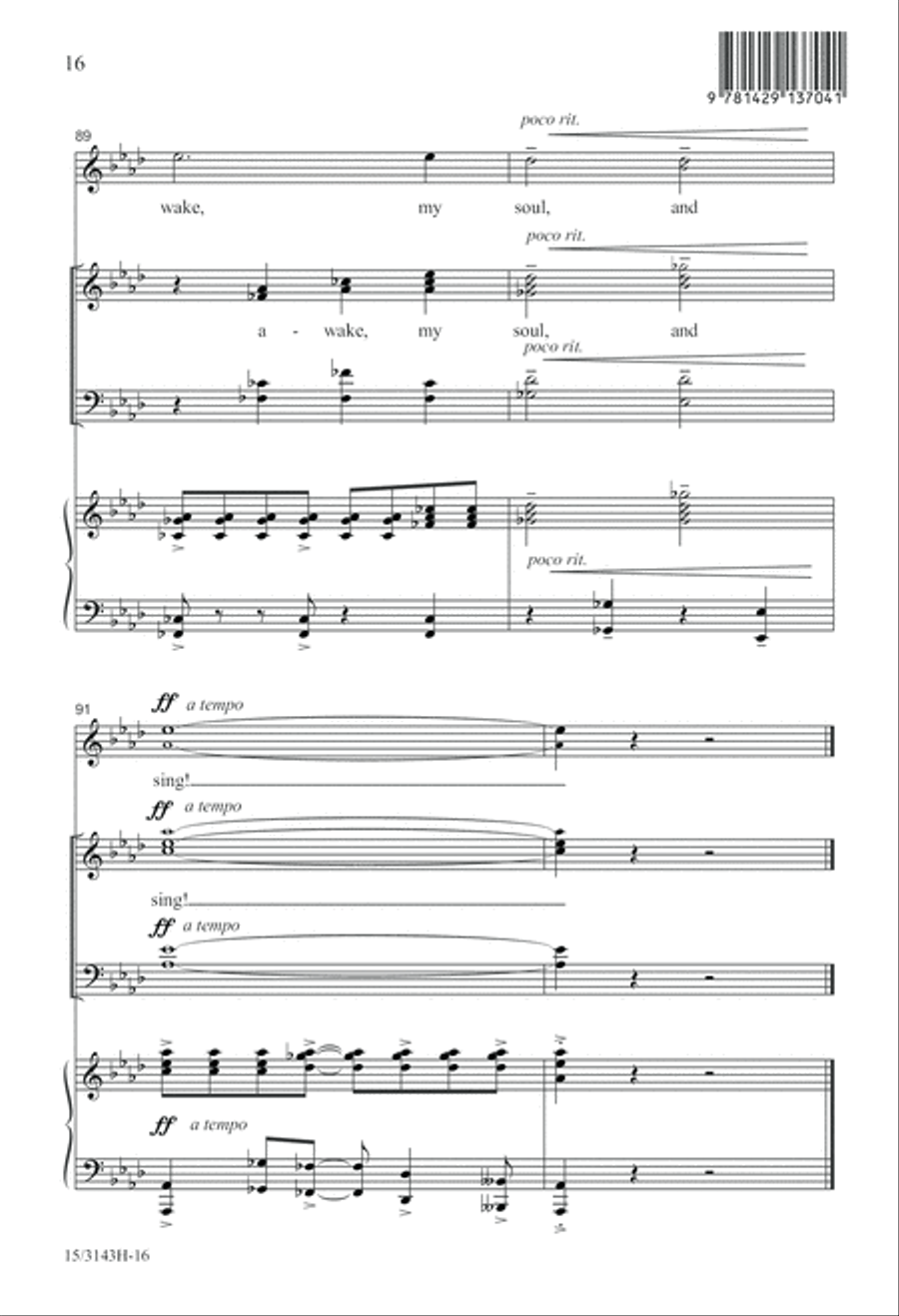 Awake, My Soul, and Sing! 4-Part scores gallery preview page 16