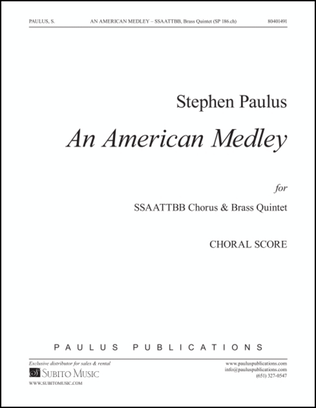 Book cover for An American Medley (choral score)
