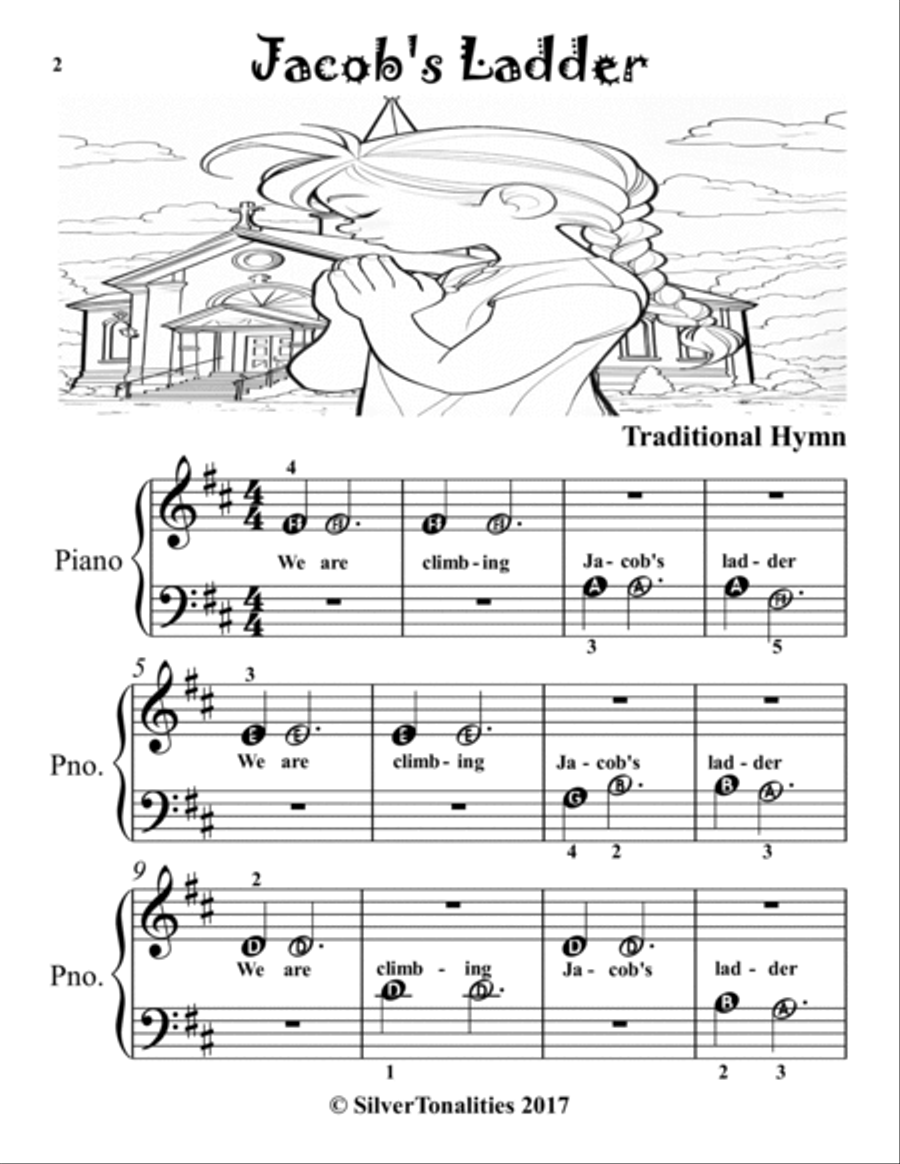 Amazing Grace Popular Christian Hymns for Beginner Piano Piano Method scores gallery preview page 4