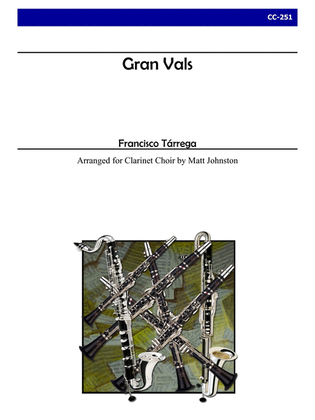 Book cover for Gran Vals for Clarinet Choir