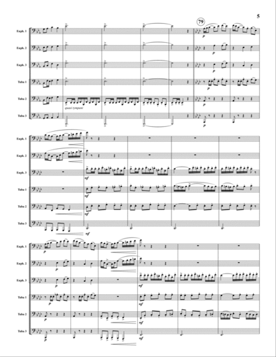 Procession of the Nobles Large Ensemble scores gallery preview page 5