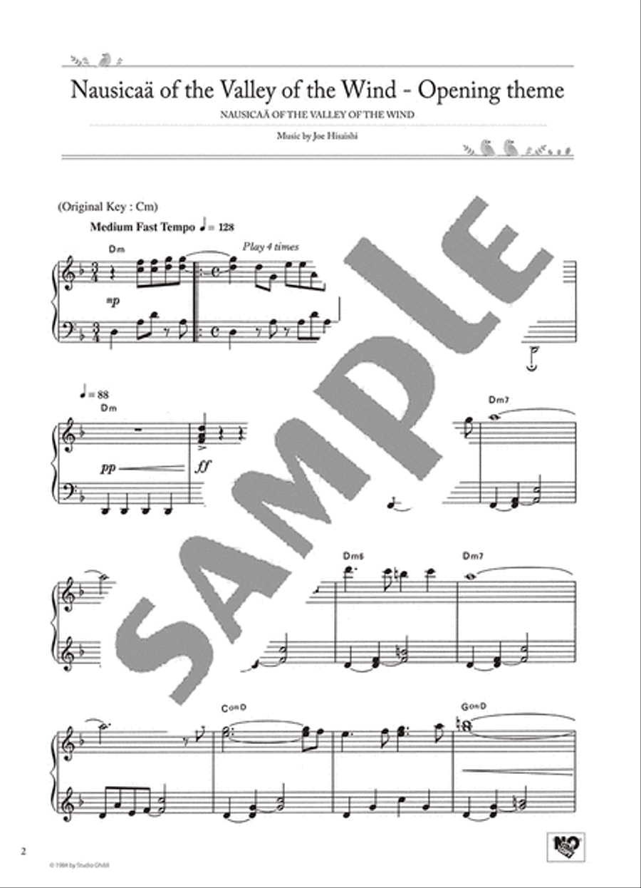 Studio Ghibli Best Hit 10 Intermediate Level/English Version Voice scores gallery preview page 3