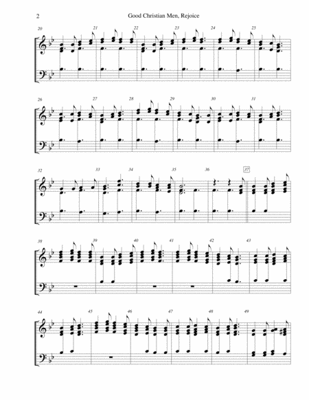 Good Christian Men, Rejoice (In Dulci Jubilo) - for 2-octave handbell choir image number null