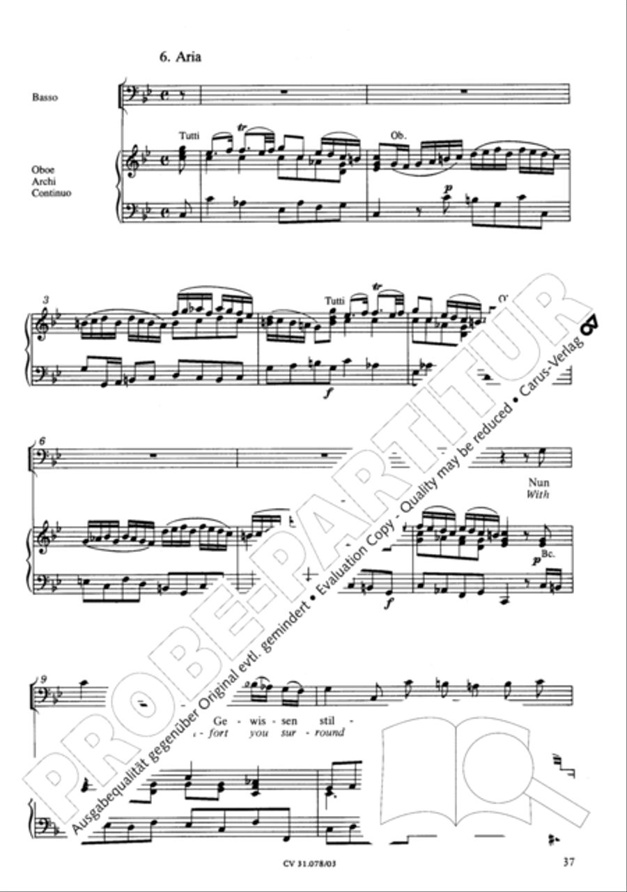 Jesus, you have freed my spirit (Jesu, der du meine Seele) 4-Part scores gallery preview page 38