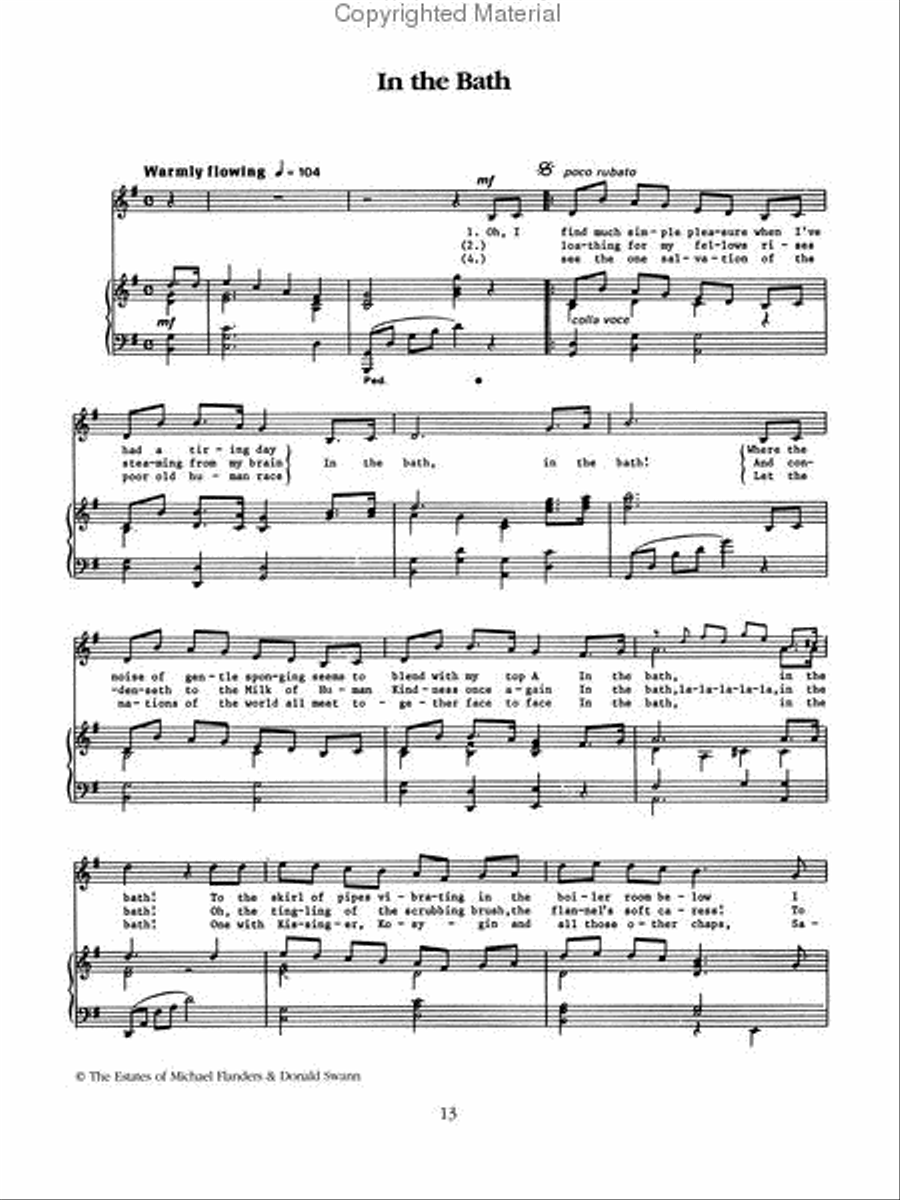 The Songs of Michael Flanders & Donald Swann Voice scores gallery preview page 2