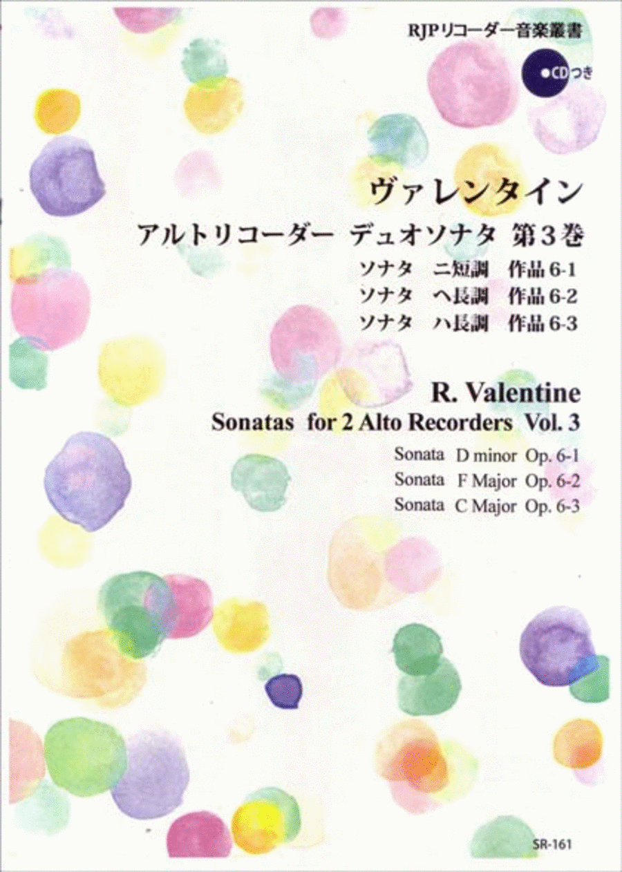 Sonatas for 2 Alto Recorders Vol. 3 image number null