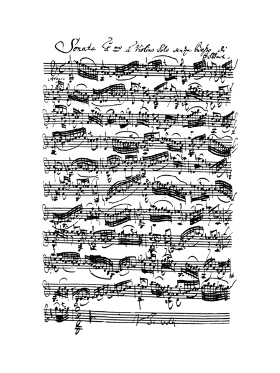Six Sonatas and Partitas Violin Solo scores gallery preview page 4