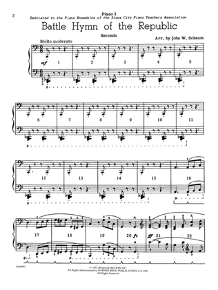 Book cover for Battle Hymn of the Republic - Piano Quartet (2 Pianos, 8 Hands)