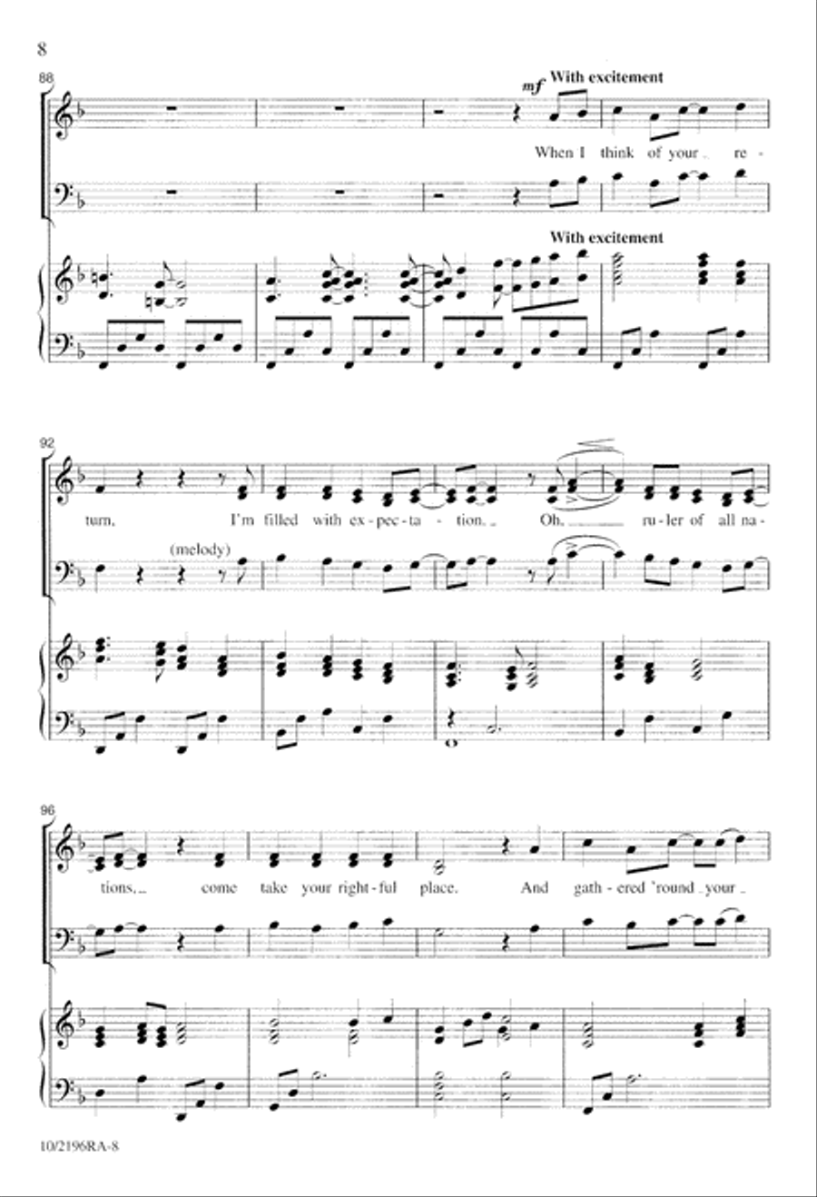 I Worship You 4-Part scores gallery preview page 8