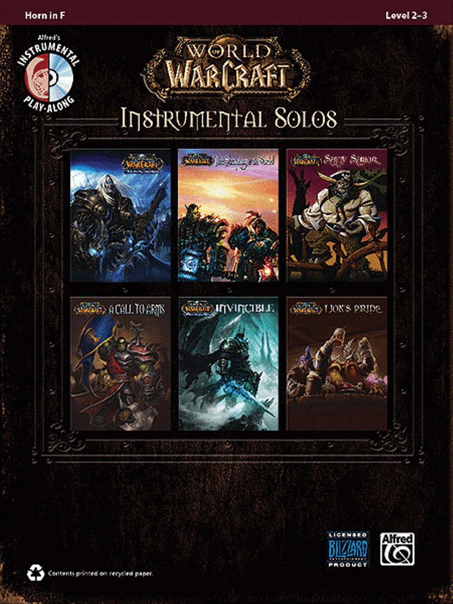 World of Warcraft Instrumental Solos Horn Solo scores gallery preview page 1