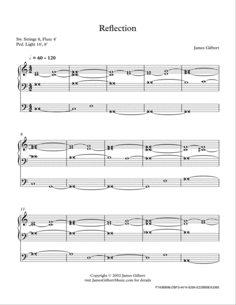 Reflection Organ Solo scores gallery preview page 2