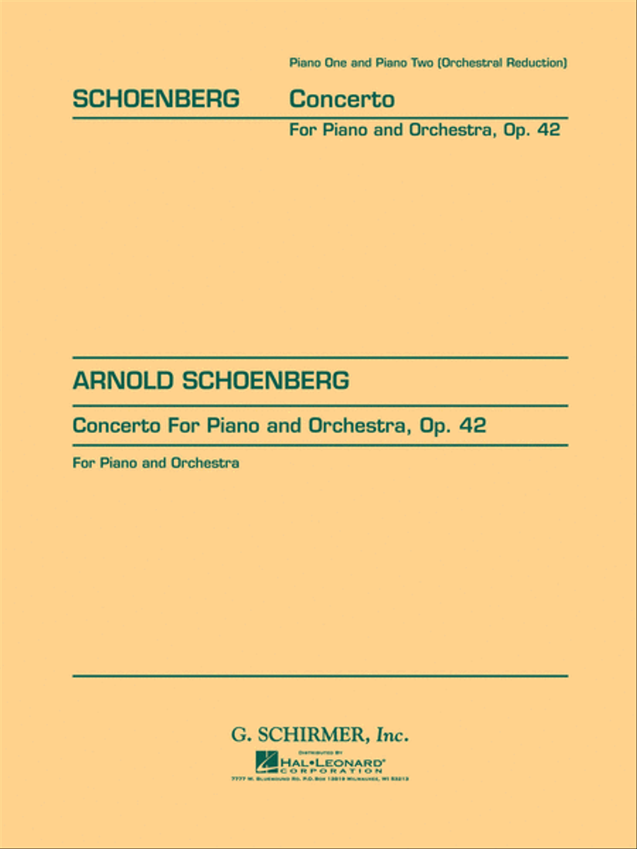 Concerto, Op. 42 Concerto, Op. 42 Orchestra scores gallery preview page 1