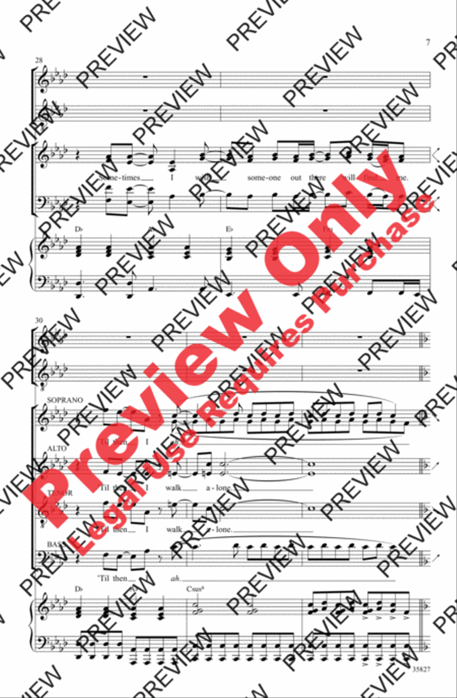 Green Day on Stage: Selections from American Idiot 4-Part scores gallery preview page 7