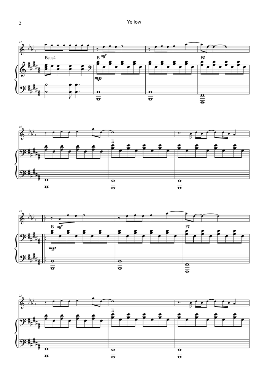 Yellow Chamber Music scores gallery preview page 2