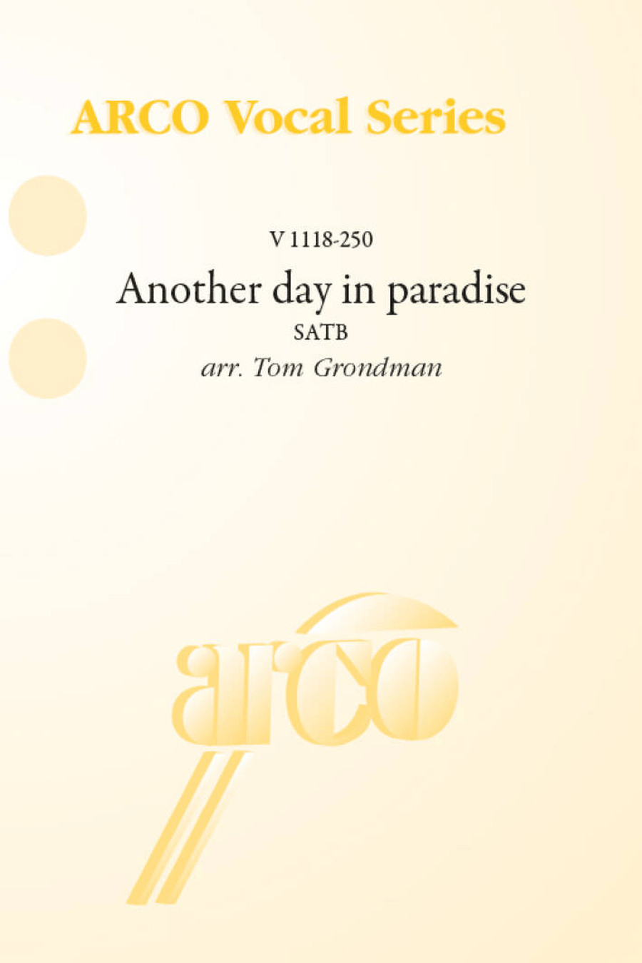 Another day in paradise 4-Part scores gallery preview page 1