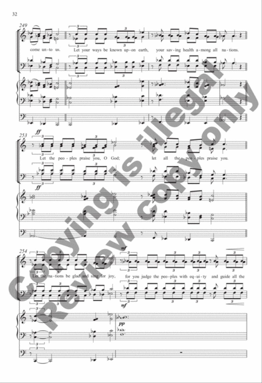 Selected Sacred Choral Works of Julian Wachner, Volume 1 4-Part scores gallery preview page 36