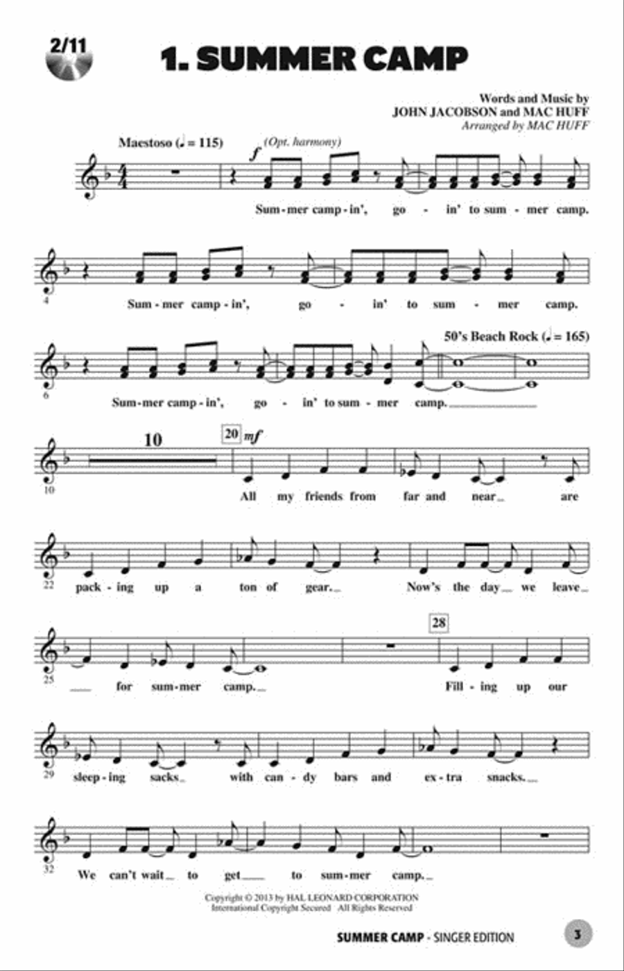 Summer Camp Choir scores gallery preview page 2
