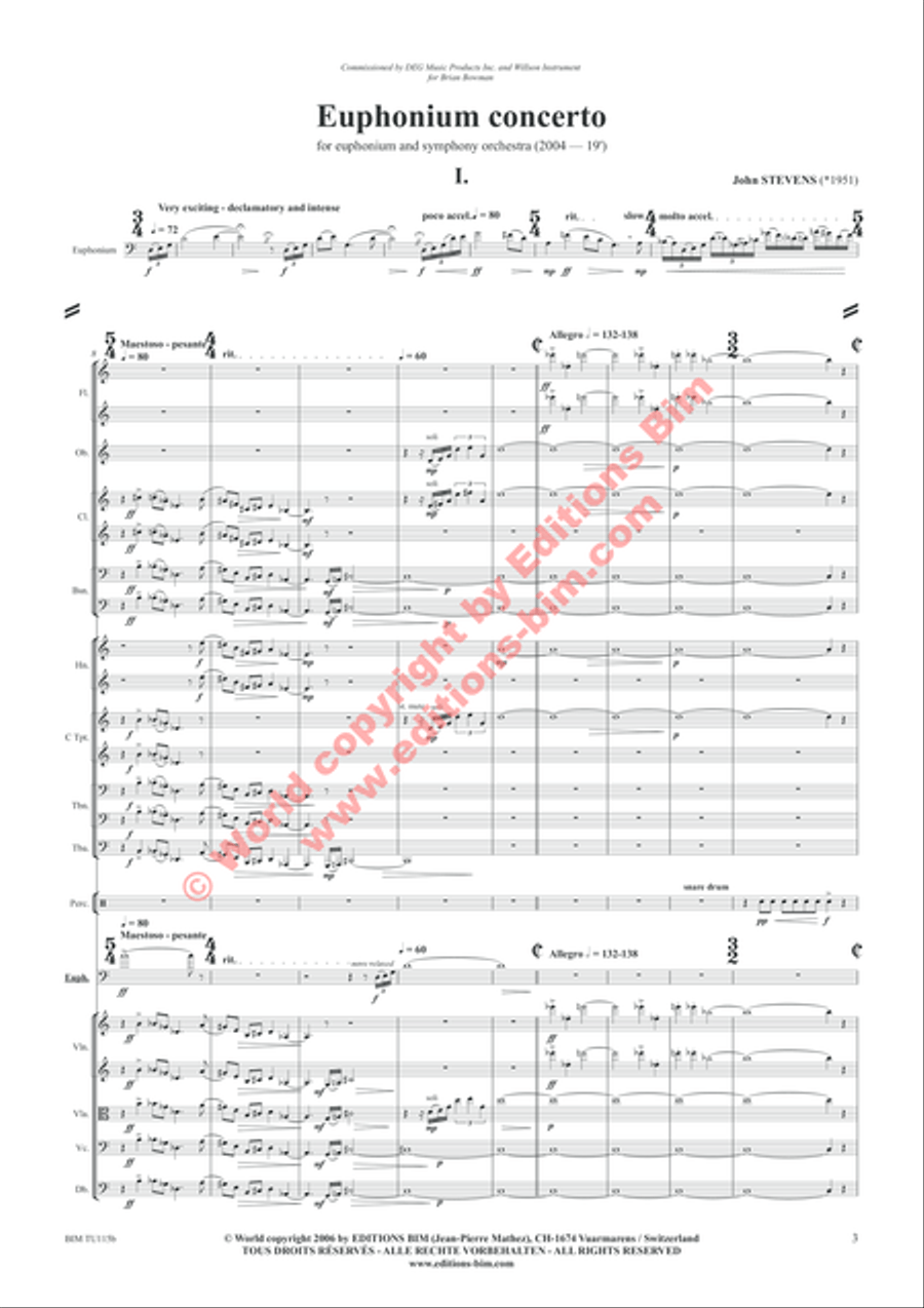 Euphonium Concerto Full Orchestra scores gallery preview page 7