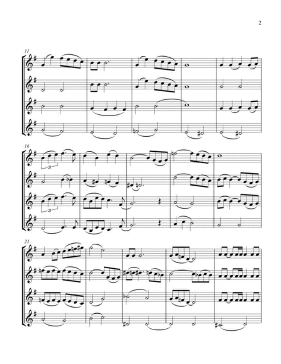 The Christmas Song (Chestnuts Roasting On An Open Fire) String Quartet scores gallery preview page 3