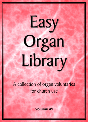 Book cover for Easy Organ Library, Vol. 41